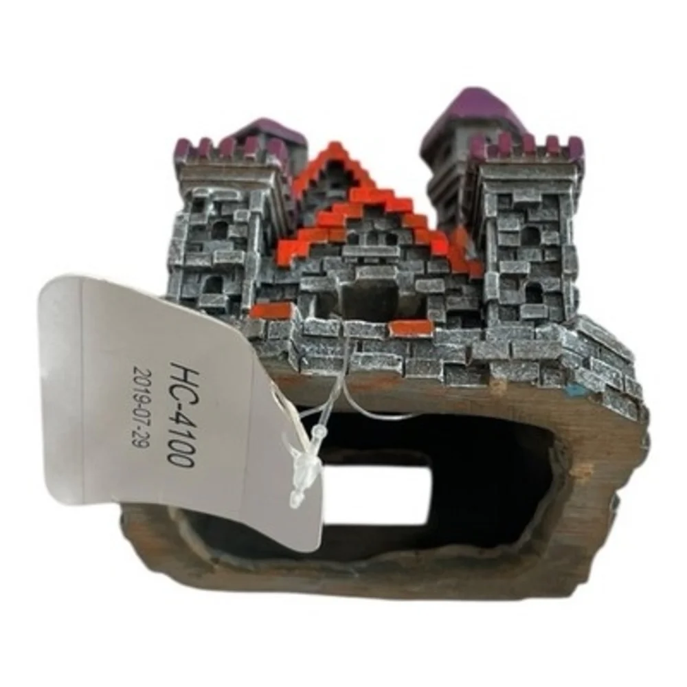 Imagitarium Textured Castle Small Aquarium Decor HC-4100 NWT